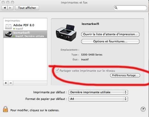 Comment brancher en wifi une imprimante