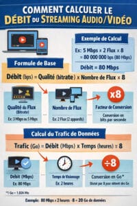 streaming calcul bande passante