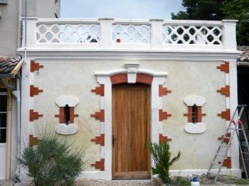 façade à la chaux