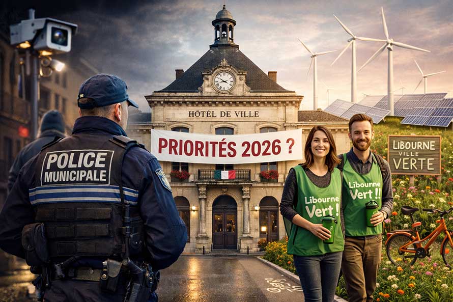 Illustration du débat sur la sécurité à Libourne face aux projets urbains écologiques