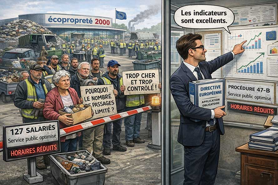 Gestion des déchets et déchetterie du SMICVAL à Libourne
