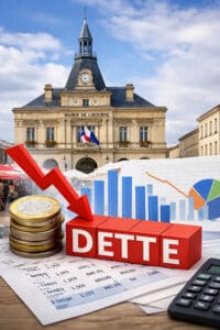 Mairie de Libourne illustration de la dette de la ville